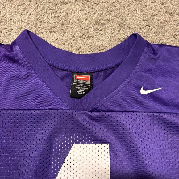 Vintage Nike Team LSU Tigers Purple NCAA College Football Jersey Youth Large - Picture 3 of 7
